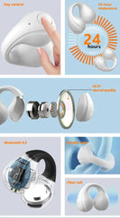 Wireless Stereo T 18 PLUS V5.3 Ear cuff, Ear pods